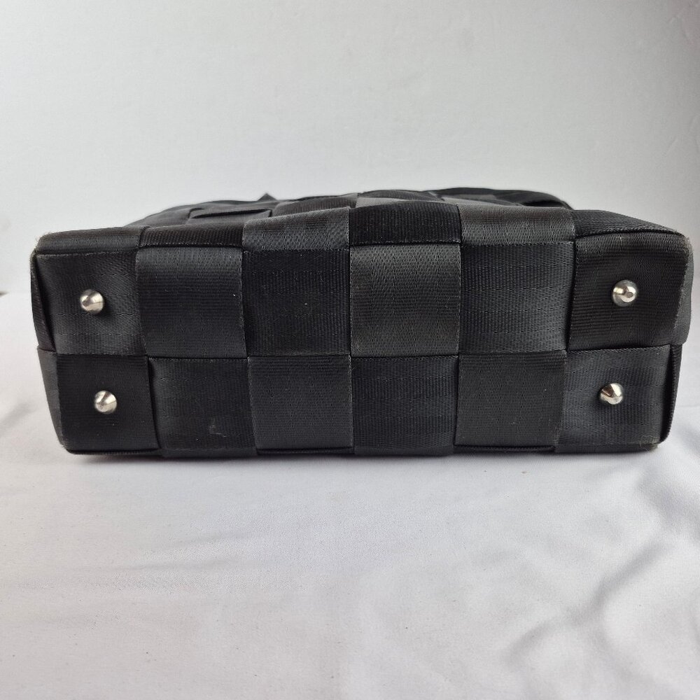 Vintage The Original Harveys Seatbelt Bag Black Tote Style - Picture 3 of 16